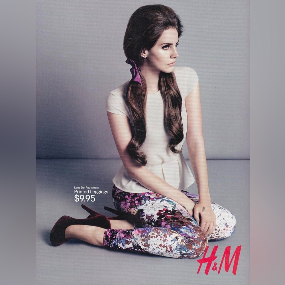 H&M x Lana Del Rey Printed Leggings